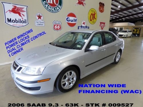 2006 9-3 sedan fwd,2.0t,automatic,leather,16in wheels,63k,we finance!!