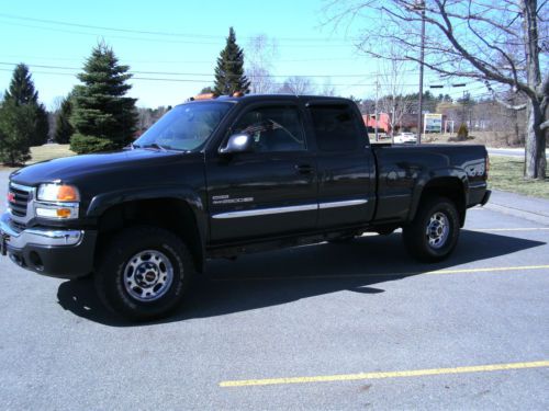 2004 gmc 2500hd 4x4 ecsb duramax turbo diesel low miles great extras no reserve!