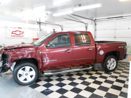 2008 Chevrolet Silverado Crew Cab LT 4x4 NO RESERVE Salvage Rebuildable Damaged, image 3