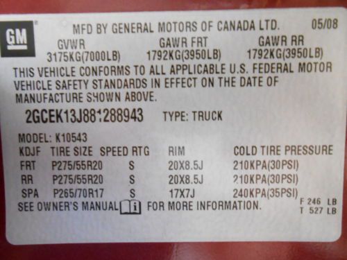 2008 Chevrolet Silverado Crew Cab LT 4x4 NO RESERVE Salvage Rebuildable Damaged, image 37