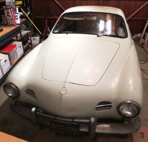 1958 volkswagen karmann ghia coupe lowlight w/minimal rust very good condition!