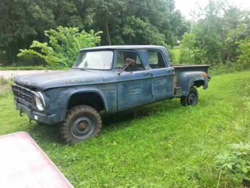 1966 dodge power wagon model w200 4 door military **look** restoration project!