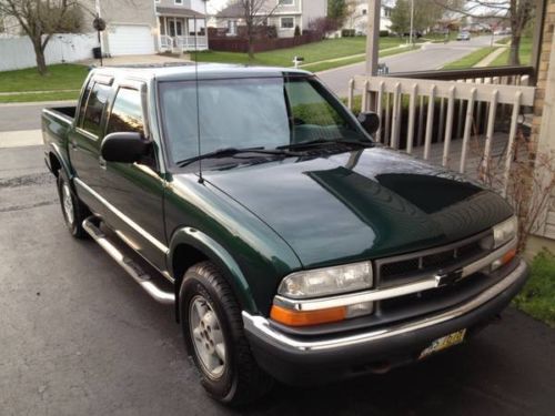 2002 chevy s10 crew cab ls short bed 4wd pickup truck chevrolet pick up 4 door