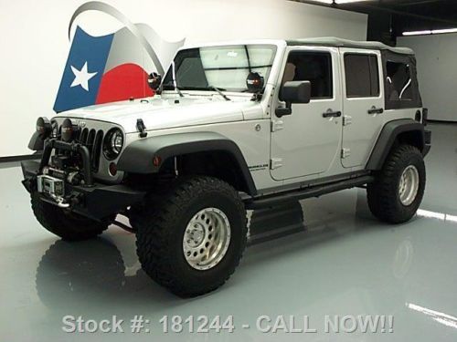 2007 jeep wrangler unltd x convertible 4x4 lift 37k mi texas direct auto