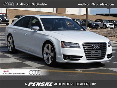 2013 audi s8 quattro  12 k miles  certified  leather gps heated seats we finance