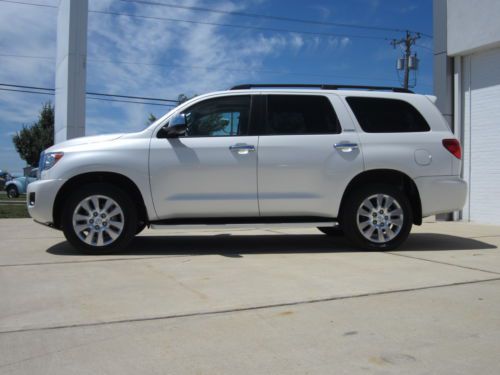 *** rare !!! *** blizzard pearl *** 2013 sequoia platinum *** 4x4 ***