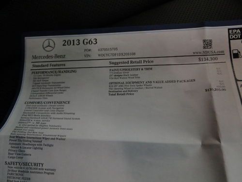 G63 AMG G Class Iridium Silver DESIGNO INTERIOR 20 Inch Wheels NAV Reverse Cam, US $122,980.00, image 44