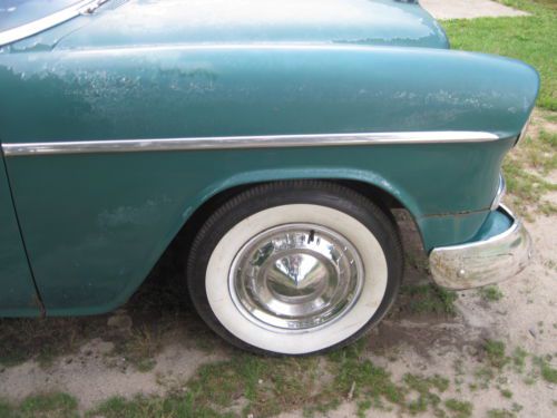 1955 CHEVY BELAIR 2DR HARDTOP ALL ORIGINAL 50K BARN FIND RUNS, image 10