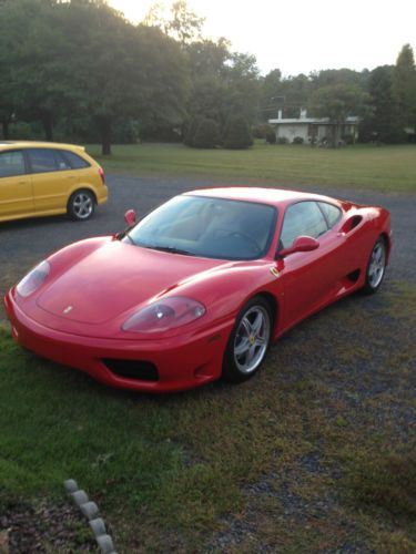 Ferrari 360 modena ,red,sabbia,red stiching,throughout fully loaded