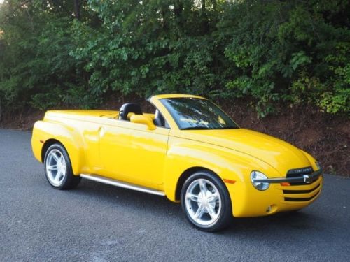 Chevy yellow convertible truck