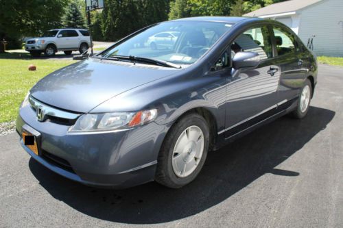 2006 honda civic hybrid sedan blue 49/51 mpg