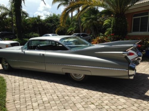 1959 cadillac coupe deville  original classic rare 2 door caddy gray