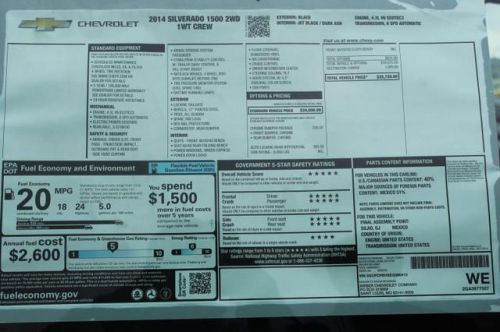 2014 Chevrolet Silverado 1500 Work Truck 1WT, US $33,470.00, image 7