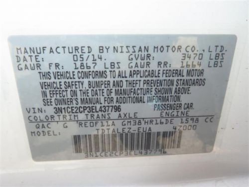 2014 Nissan Versa Note SV, US $18,979.00, image 11