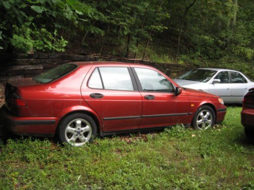 Repairable or for parts 1999 saab turbo 9-5 se red 4-door 3.0 v6 - no key