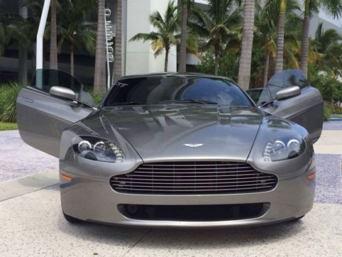 2007 aston martin  vantage, silver, 6 speed manual, coupe,