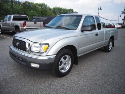 2003 tacoma xtracab 5 speed manual 2.4l 4 cylinder rwd a/c silver