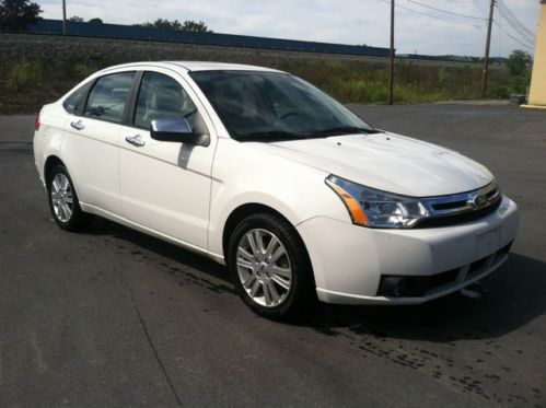 White four door sedan gray leather interior sunroof carfax two previous owners