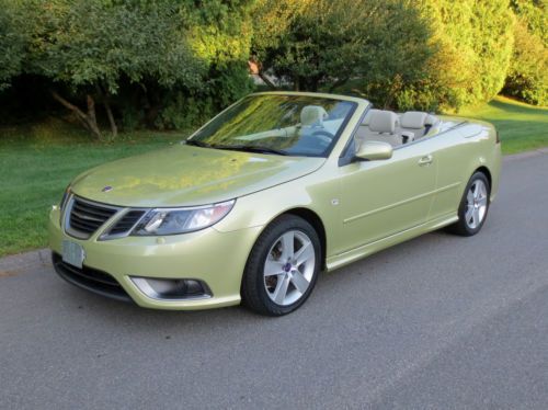 2009 saab 9-3 2.0t convertible 2-door 2.0l one owner  23,600 miles no reserve