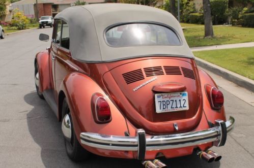 No reserve price beautifully restored convertible 1968 volkswagen beetle