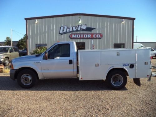 2006 f350 regular cab diesel 6 spd utility service bed truck low miles 1 ton 6.0