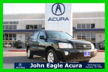 2003 toyota highlander 3.0l v6 24v automatic suv one owner