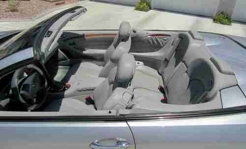 2004 Mercedes-Benz CLK320 Convertible Silver 3.2L grey leather black top loaded, US $13,900.00, image 5