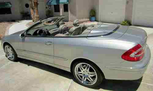 2004 Mercedes-Benz CLK320 Convertible Silver 3.2L grey leather black top loaded, US $13,900.00, image 6