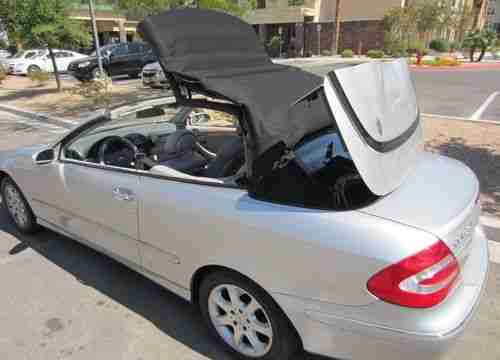 2004 Mercedes-Benz CLK320 Convertible Silver 3.2L grey leather black top loaded, US $13,900.00, image 7