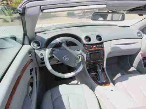 2004 Mercedes-Benz CLK320 Convertible Silver 3.2L grey leather black top loaded, US $13,900.00, image 11