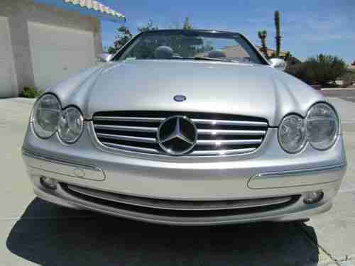 2004 Mercedes-Benz CLK320 Convertible Silver 3.2L grey leather black top loaded, US $13,900.00, image 15