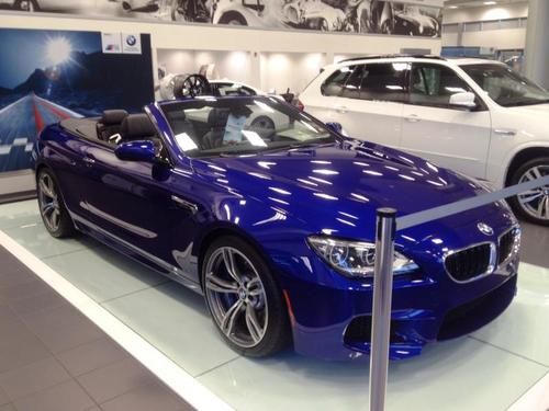 2012 bmw m6 convertible - san marino blue - brand new - rare - heavy discount