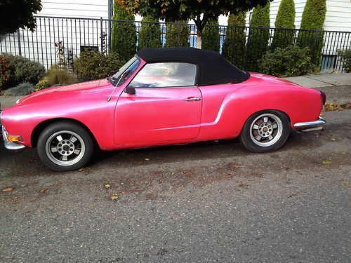 1970 karmann ghia cvt, w/less than 500 miles on new engine. needs some body work