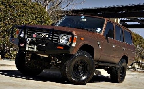 1983 toyota landcruiser warn winch customfront &amp; rear bumper rhino lined