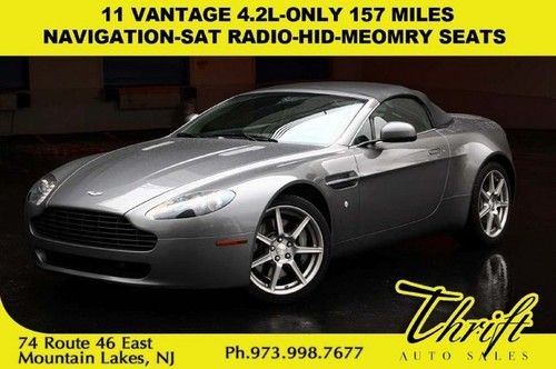 11 vantage 4.2l-only 157 miles-navigation-sat radio-hid-meomry seats