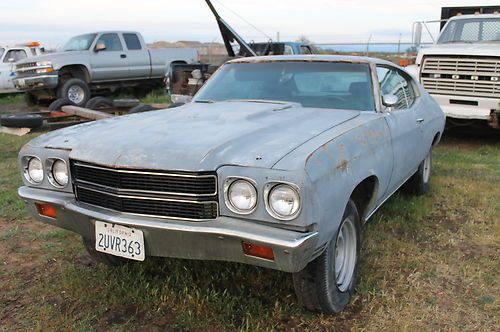 1970 chevelle malibu, clear ca title, nice interior, cowl hood, solid, straight