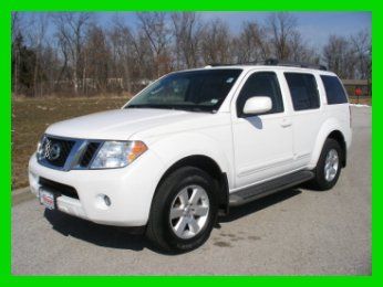 2008 nissan pathfinder se pearl white leather moonroof