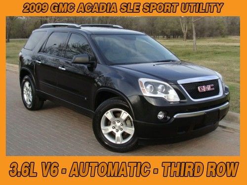 2009 gmc acadia sle, sport utility vehicle, 3rd row, v6