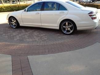 2007 mercedes s550 amg sport white,one owner,clean carfax,ventilated seats,nav,