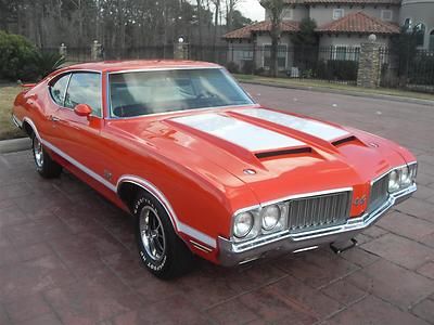 Olds 442 coupe: 455 ram air, hurst shift, factory a/c, spoiler, ps, pdb, clean!!