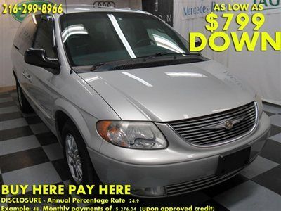 2001(01)town&amp;country we finance bad credit! buy here pay here low down $799