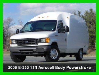 2006 ford e350 11ft box truck aerocell 6.0l powerstroke diesel cloth ac 2 door