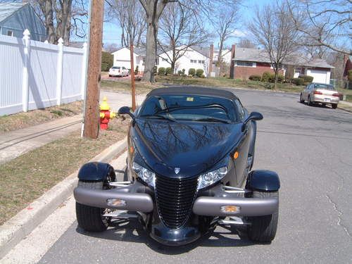 Plymouth prowler convertible black chrome wheels low miles excellent condition