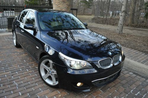 2005 535xi.no reserve.4x4/twin-turbo/leather/navi/heatd/xenons/19's/moon/rebuilt