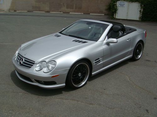 2004 mercedes-benz sl500 roadster convertible sport &amp; luxury package navigation