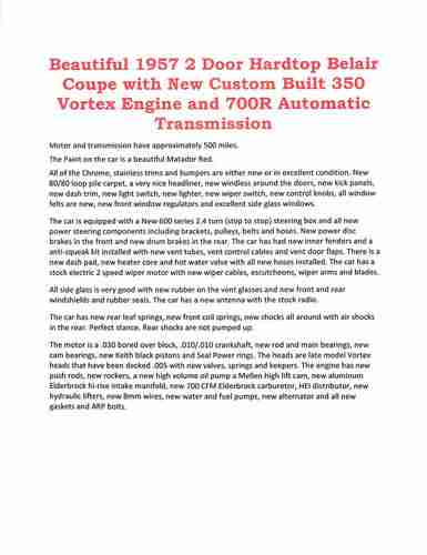 1957 Chevrolet Belair, image 14