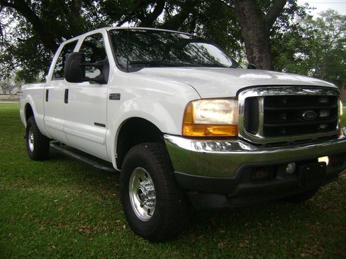 2001 f250 crew cab 7.3l powerstroke 4x4 off road pkg! clean, 158k,