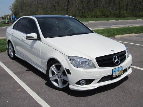 2010 mercedes-benz c300 sport 4matic pano roof nav leather c-class low miles