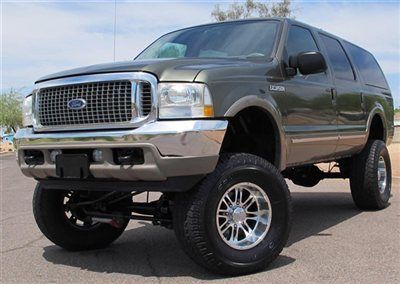 ***no reserve***2002 ford excursion 7.3l diesel 4x4 lifted az clean 130k miles!!