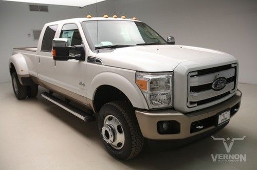 2013 drw king ranch crew 4x4 navigation sunroof leather heated v8 diesel sync